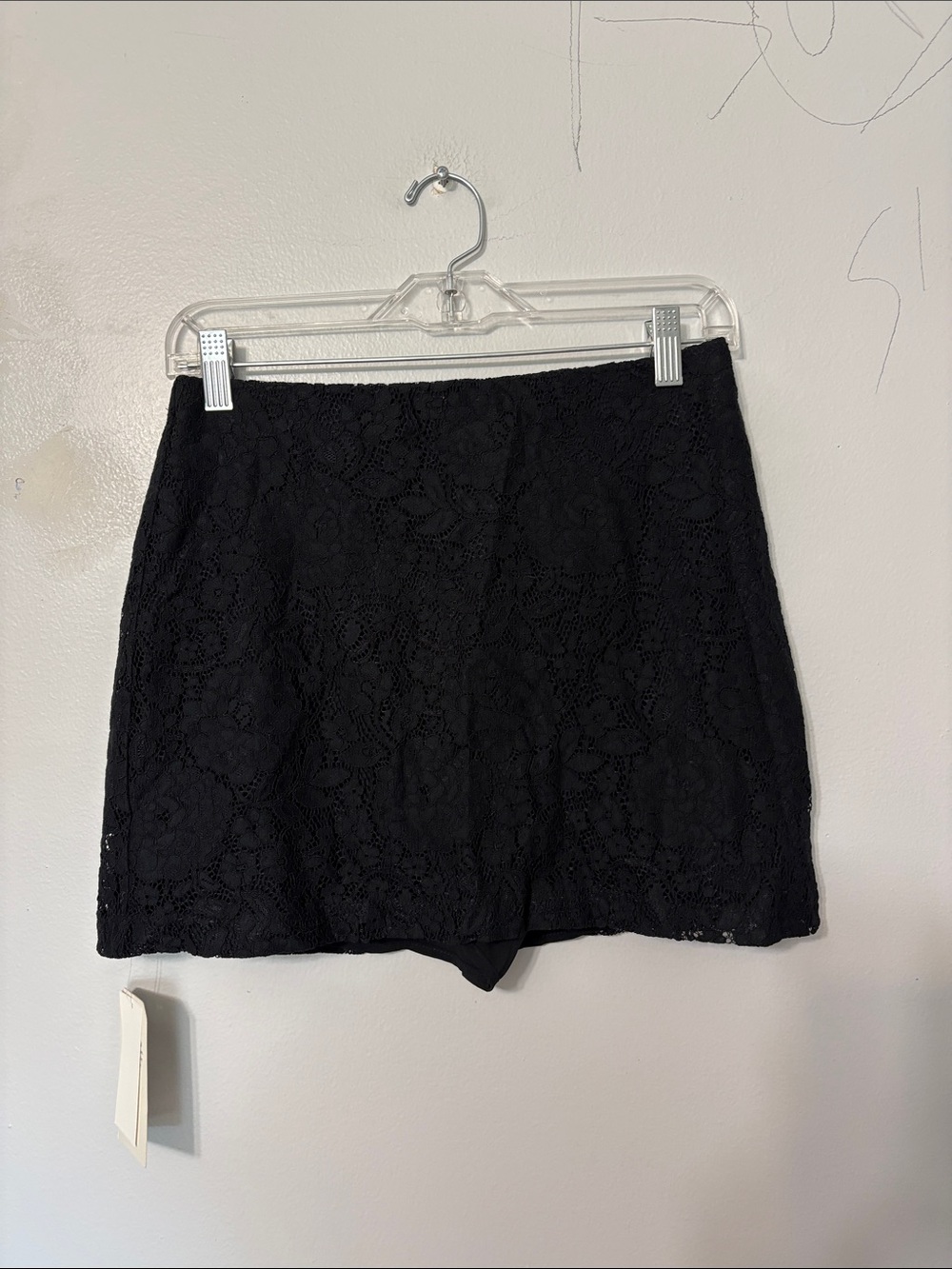 Abercrombie & Fitch Scarlett Lace Mini Skort Black Ultra High Rise NWT Small - Picture 3 of 7